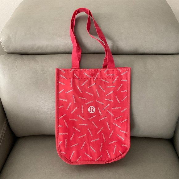 NEW Lululemon Limited Edition Red & Silver Small Tote Bag - Picture 6 of 8
